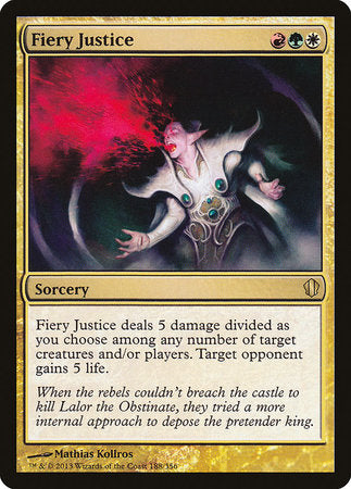 Fiery Justice [Commander 2013] | The Time Vault CA