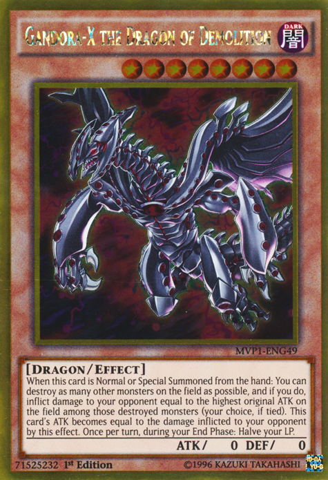 Gandora-X the Dragon of Demolition [MVP1-ENG49] Gold Rare | The Time Vault CA