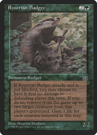 Rysorian Badger [Homelands] | The Time Vault CA