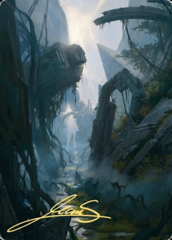 Swamp 2 Art Card (Gold-Stamped Signature) [Zendikar Rising Art Series] | The Time Vault CA