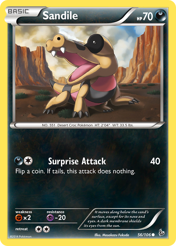 Sandile (56/106) [XY: Flashfire] | The Time Vault CA