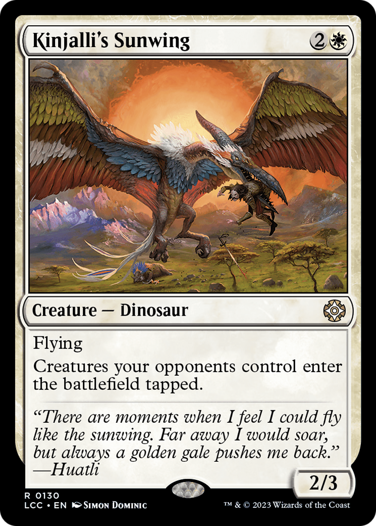 Kinjalli's Sunwing [The Lost Caverns of Ixalan Commander] | The Time Vault CA