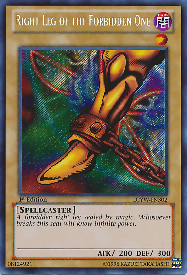 Right Leg of the Forbidden One [LCYW-EN302] Secret Rare | The Time Vault CA