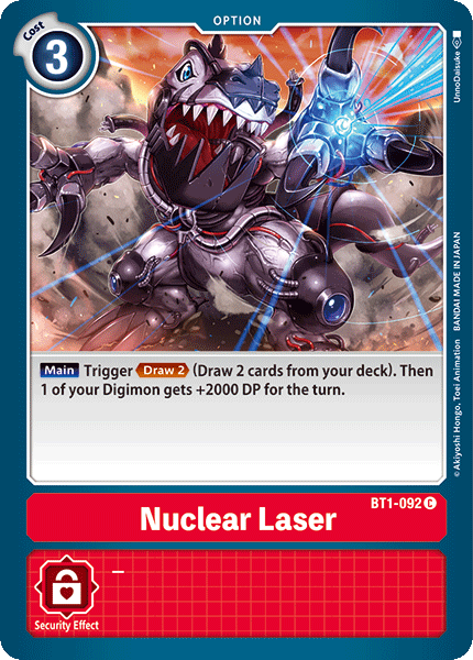 Nuclear Laser [BT1-092] [Release Special Booster Ver.1.0] | The Time Vault CA