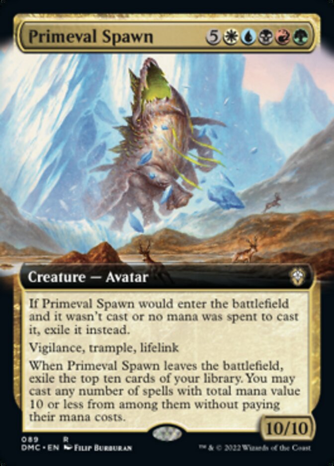 Primeval Spawn (Extended Art) [Dominaria United Commander] | The Time Vault CA