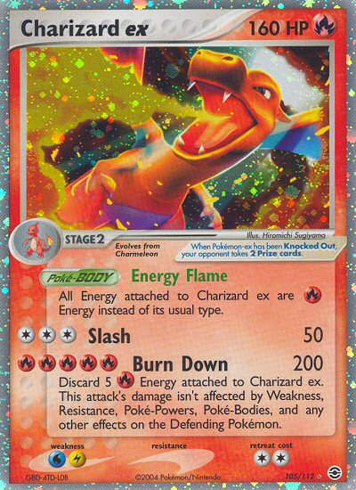 Charizard ex (105/112) [EX: FireRed & LeafGreen] | The Time Vault CA