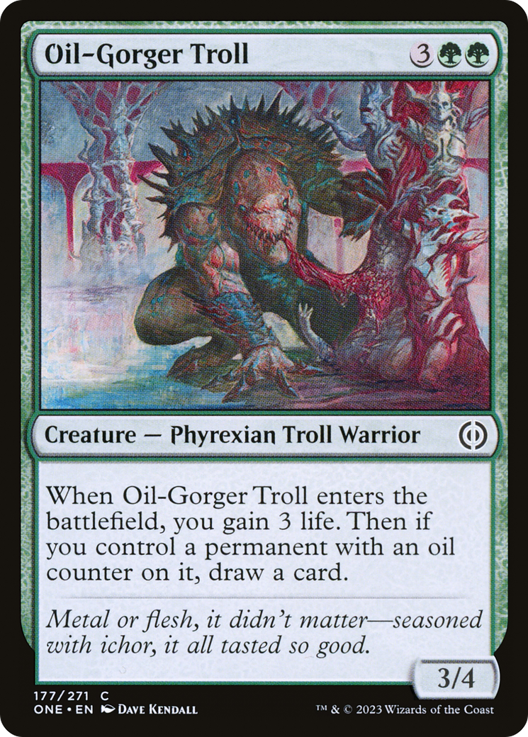 Oil-Gorger Troll [Phyrexia: All Will Be One] | The Time Vault CA