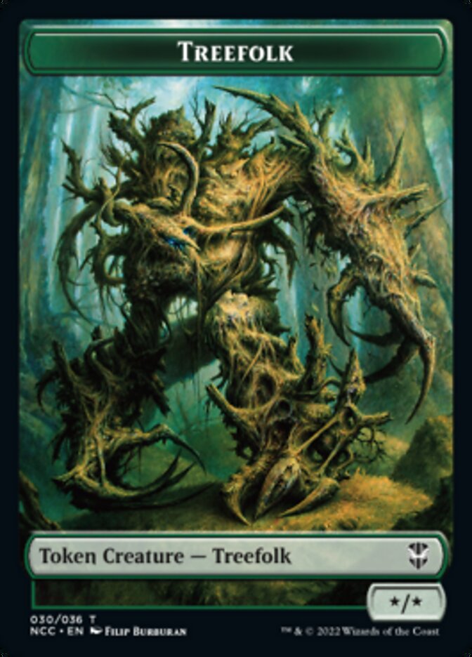 Treefolk // Spider Double-sided Token [Streets of New Capenna Commander Tokens] | The Time Vault CA