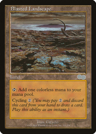 Blasted Landscape [Urza's Saga] | The Time Vault CA