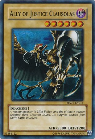 Ally of Justice Clausolas [HA01-EN014] Super Rare | The Time Vault CA