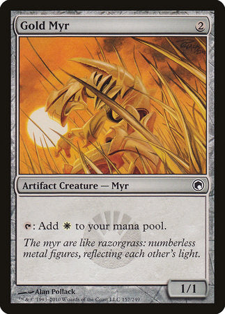 Gold Myr [Scars of Mirrodin] | The Time Vault CA