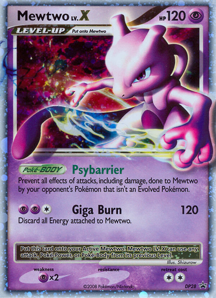 Mewtwo LV.X (DP28) [Diamond & Pearl: Black Star Promos] – The Time