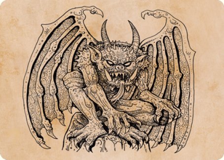 Cloister Gargoyle (Showcase) Art Card [Dungeons & Dragons: Adventures in the Forgotten Realms Art Series] | The Time Vault CA