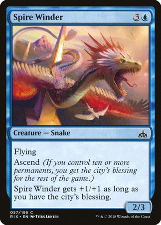Spire Winder [Rivals of Ixalan] | The Time Vault CA