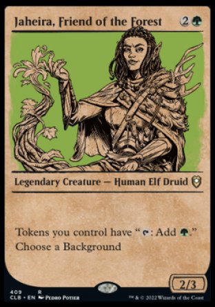 Jaheira, Friend of the Forest (Showcase) [Commander Legends: Battle for Baldur's Gate] | The Time Vault CA