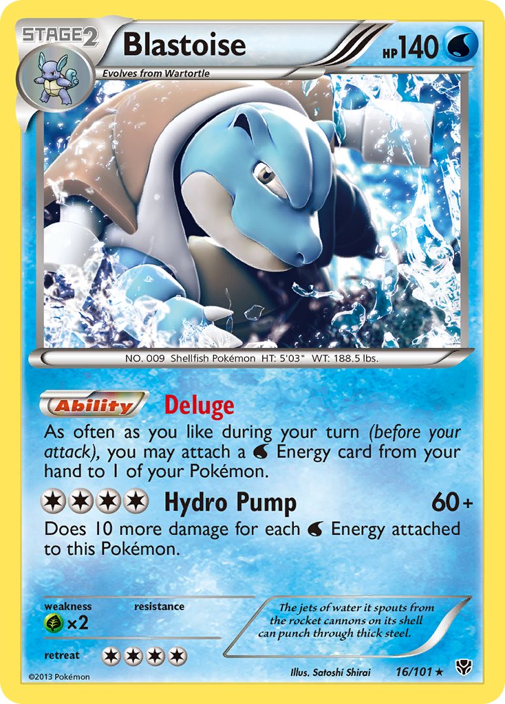 Blastoise (16/101) (Theme Deck Exclusive) [Black & White: Plasma Blast] | The Time Vault CA