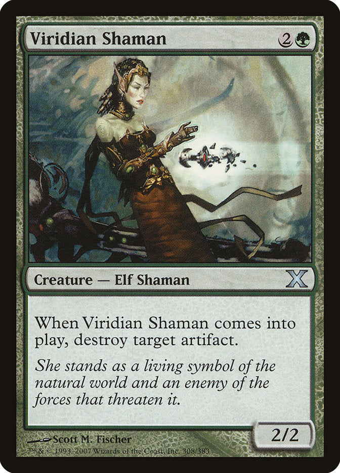 Viridian Shaman [Tenth Edition] | The Time Vault CA