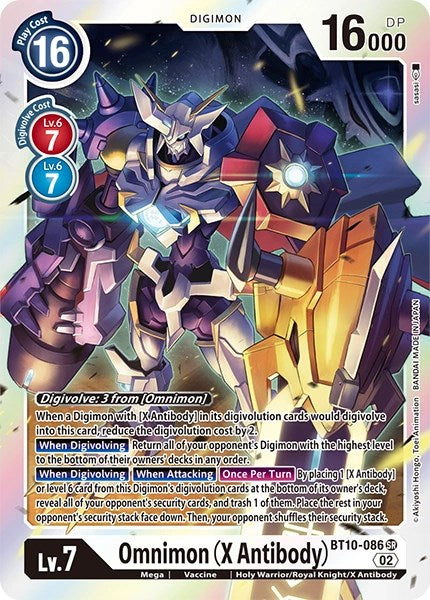 Omnimon (X Antibody) [BT10-086] [Revision Pack Cards] | The Time Vault CA
