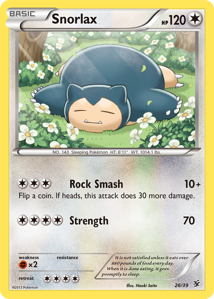 Snorlax (26/39) [XY: Kalos Starter Set] | The Time Vault CA