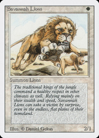 Savannah Lions [Revised Edition] | The Time Vault CA