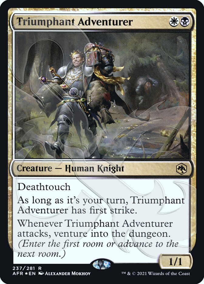 Triumphant Adventurer (Ampersand Promo) [Dungeons & Dragons: Adventures in the Forgotten Realms Promos] | The Time Vault CA