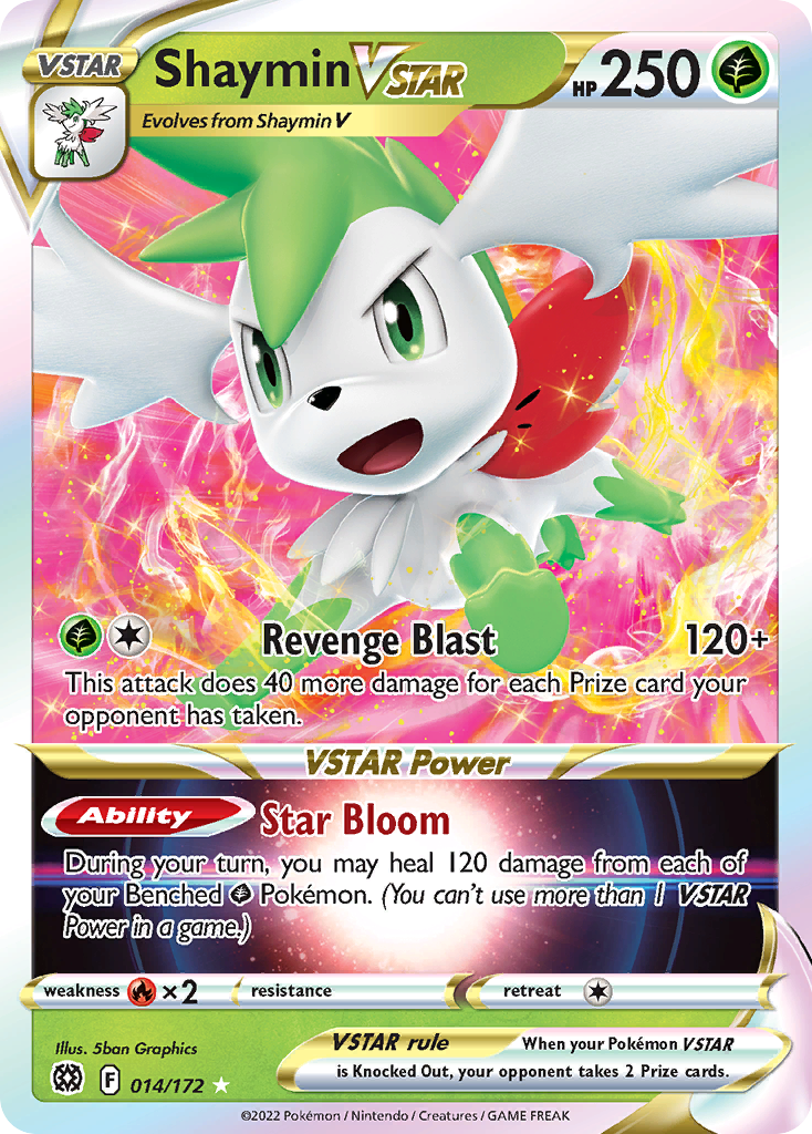 Shaymin VSTAR (014/172) (Jumbo Card) [Sword & Shield: Brilliant Stars] | The Time Vault CA