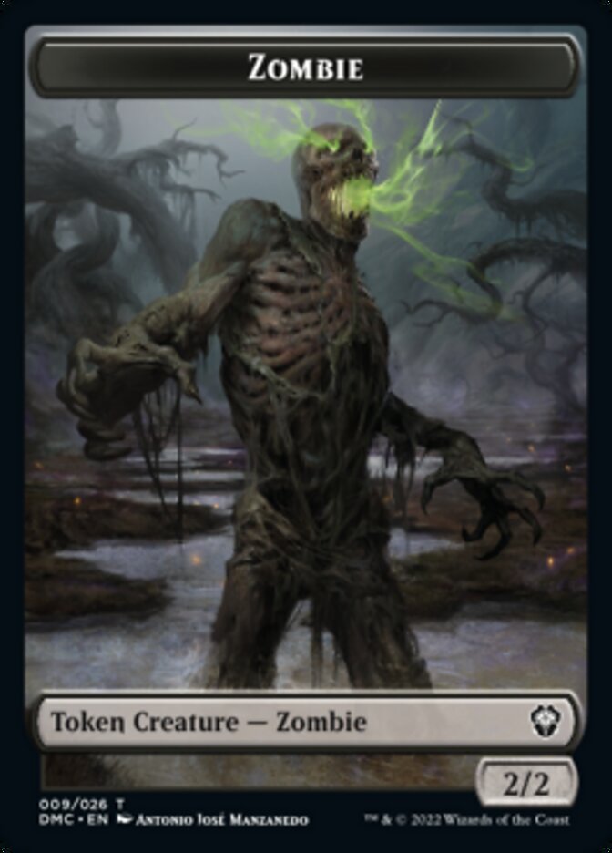 Saproling // Zombie Double-sided Token [Dominaria United Tokens] | The Time Vault CA