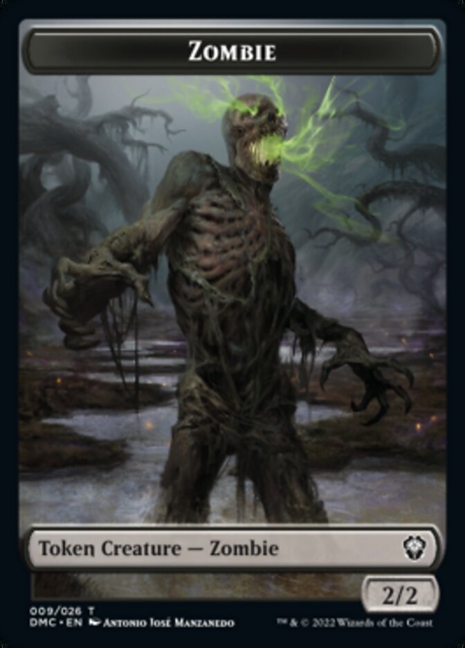 Soldier // Zombie Double-sided Token [Dominaria United Tokens] | The Time Vault CA