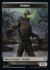 Bird (002) // Zombie Double-sided Token [Dominaria United Tokens] | The Time Vault CA