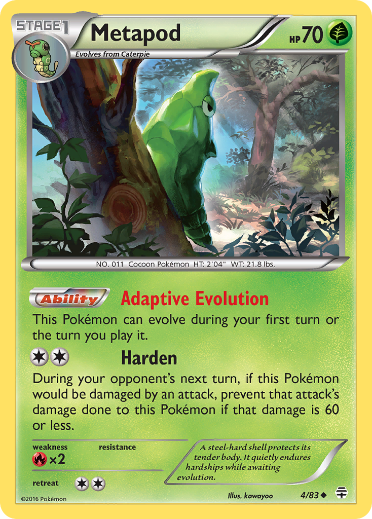 Metapod (4/83) [XY: Generations] | The Time Vault CA