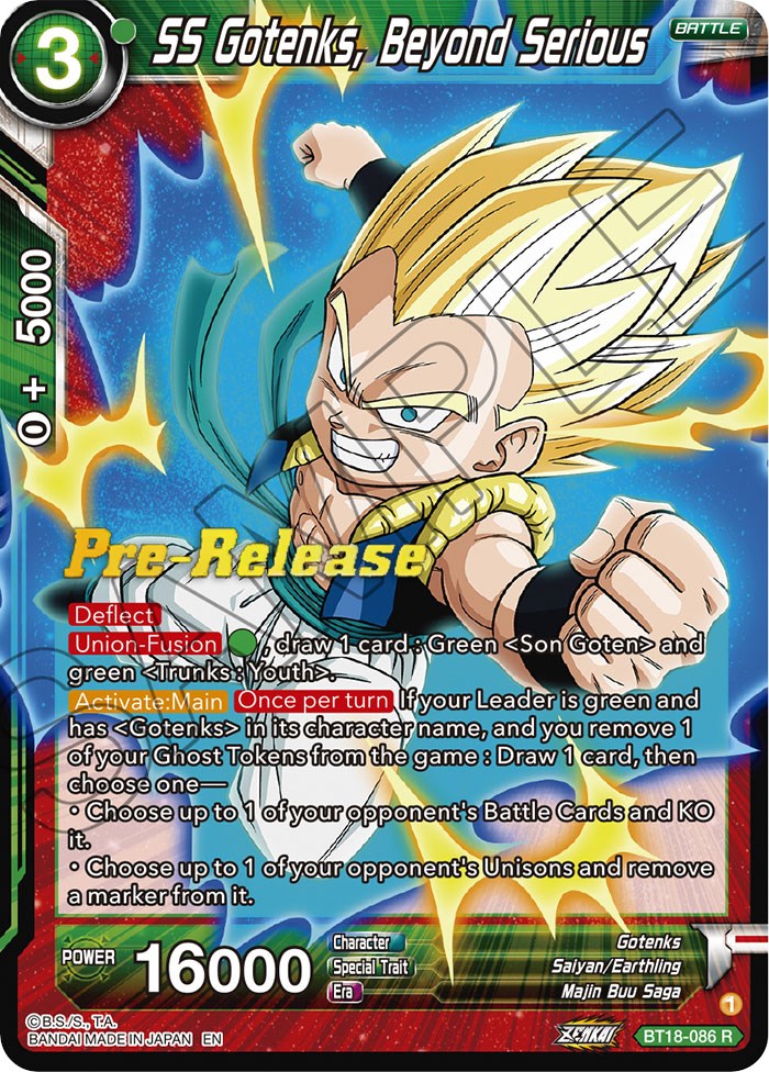 SS Gotenks, Beyond Serious (BT18-086) [Dawn of the Z-Legends Prerelease Promos] | The Time Vault CA