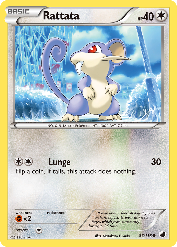 Rattata (87/116) [Black & White: Plasma Freeze] | The Time Vault CA