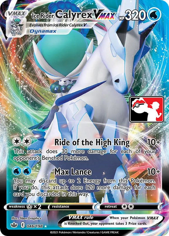 Ice Rider Calyrex VMAX (046/198) [Prize Pack Series One] | The Time Vault CA