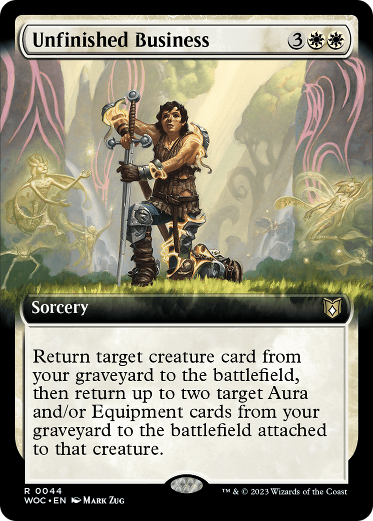 Unfinished Business (Extended Art) [Wilds of Eldraine Commander] | The Time Vault CA