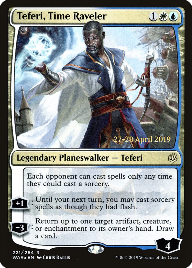 Teferi, Time Raveler  [War of the Spark Prerelease Promos] | The Time Vault CA