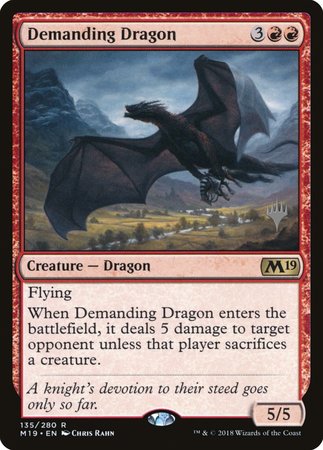 Demanding Dragon [Core Set 2019 Promos] | The Time Vault CA