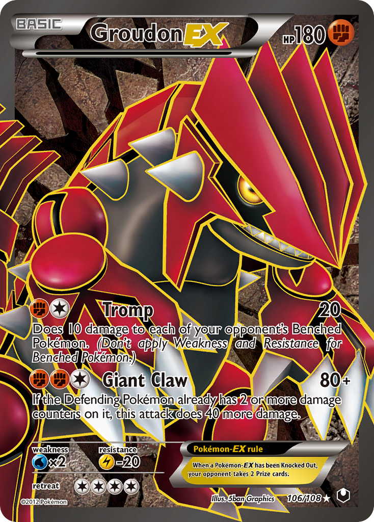 Groudon EX (106/108) [Black & White: Dark Explorers] | The Time Vault CA