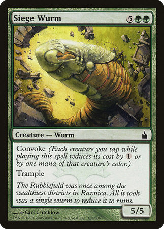 Siege Wurm [Ravnica: City of Guilds] | The Time Vault CA