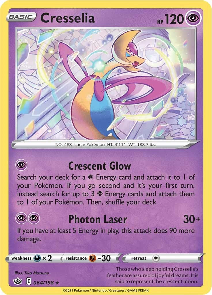 Cresselia (064/198) (Theme Deck Exclusive) [Sword & Shield: Chilling Reign] | The Time Vault CA