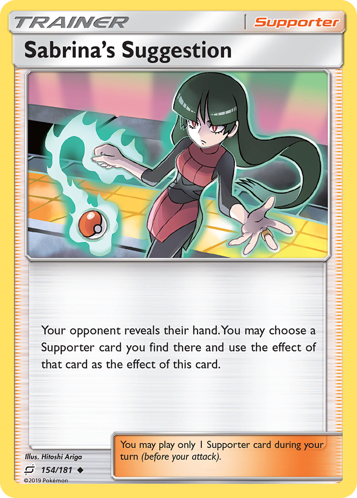 Sabrina's Suggestion (154/181) [Sun & Moon: Team Up] | The Time Vault CA