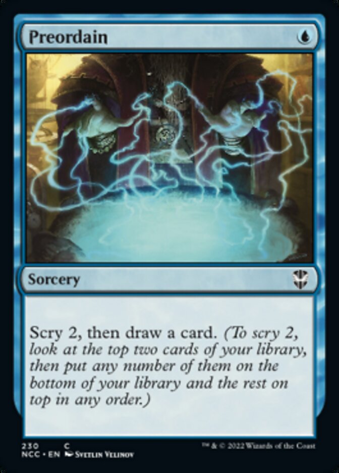 Preordain [Streets of New Capenna Commander] | The Time Vault CA