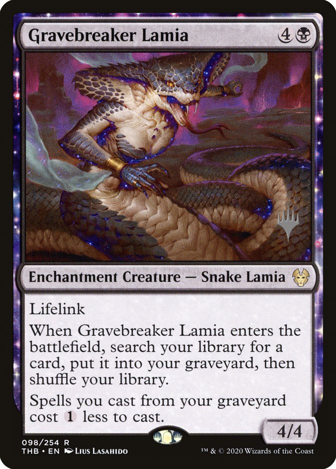 Gravebreaker Lamia (Promo Pack) [Theros Beyond Death Promos] | The Time Vault CA