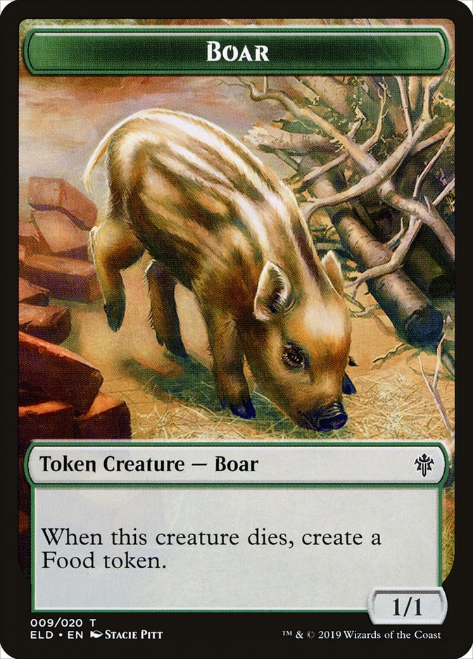Boar [Throne of Eldraine Tokens] | The Time Vault CA