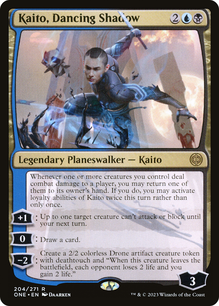 Kaito, Dancing Shadow [Phyrexia: All Will Be One] | The Time Vault CA