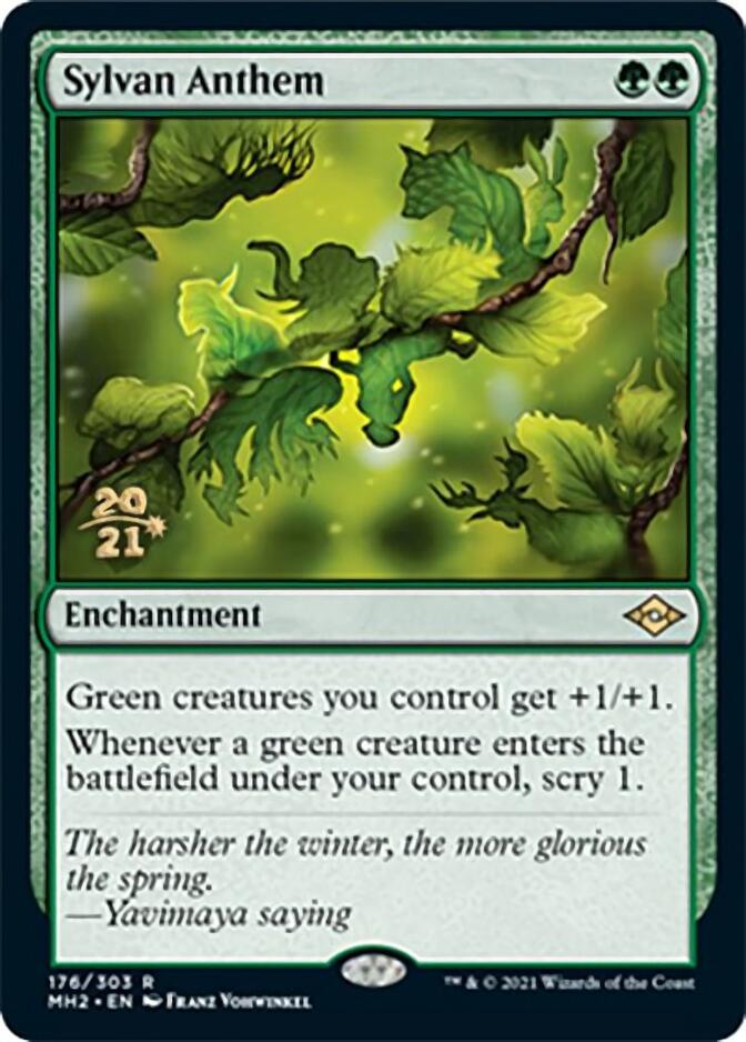 Sylvan Anthem [Modern Horizons 2 Prerelease Promos] | The Time Vault CA