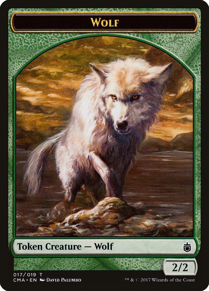 Wolf (017/019) [Commander Anthology Tokens] | The Time Vault CA
