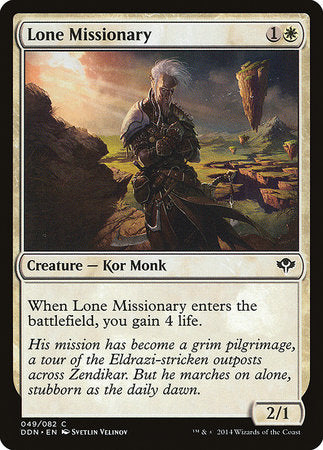 Lone Missionary [Duel Decks: Speed vs. Cunning] | The Time Vault CA