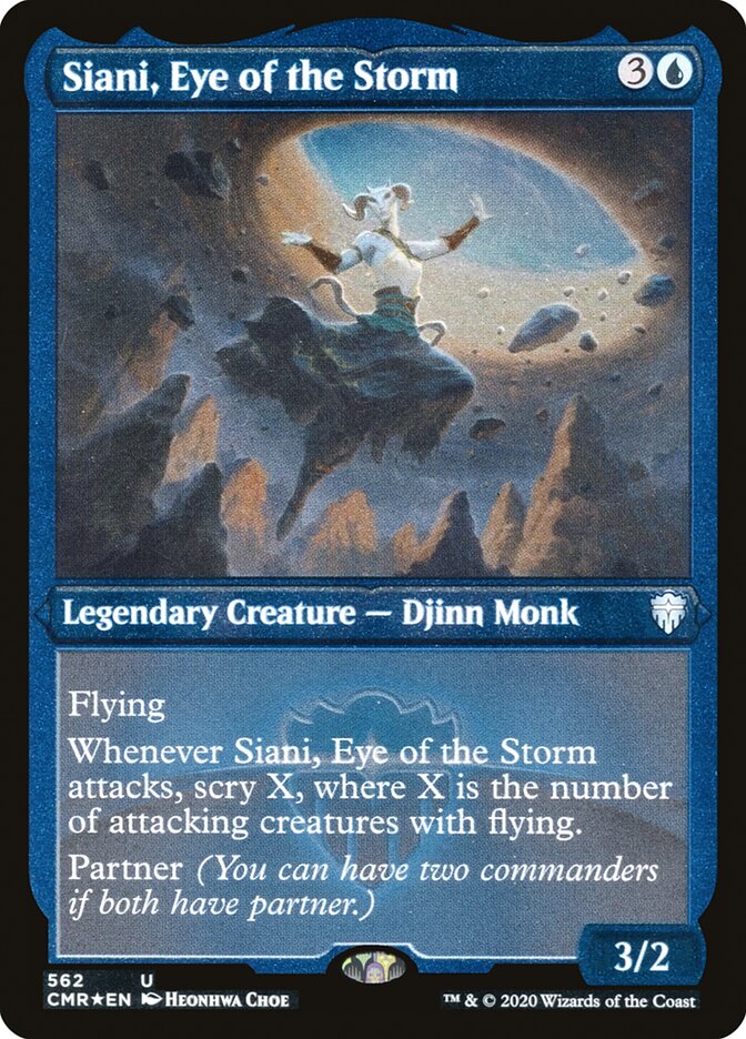 Siani, Eye of the Storm (Foil Etched) [Commander Legends] | The Time Vault CA