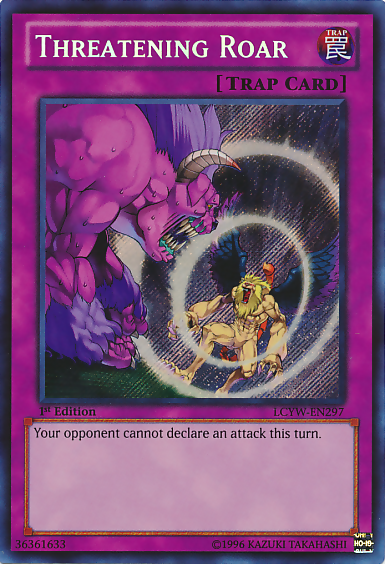 Threatening Roar [LCYW-EN297] Secret Rare | The Time Vault CA