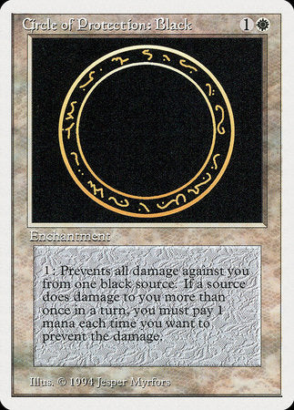 Circle of Protection: Black [Summer Magic / Edgar] | The Time Vault CA
